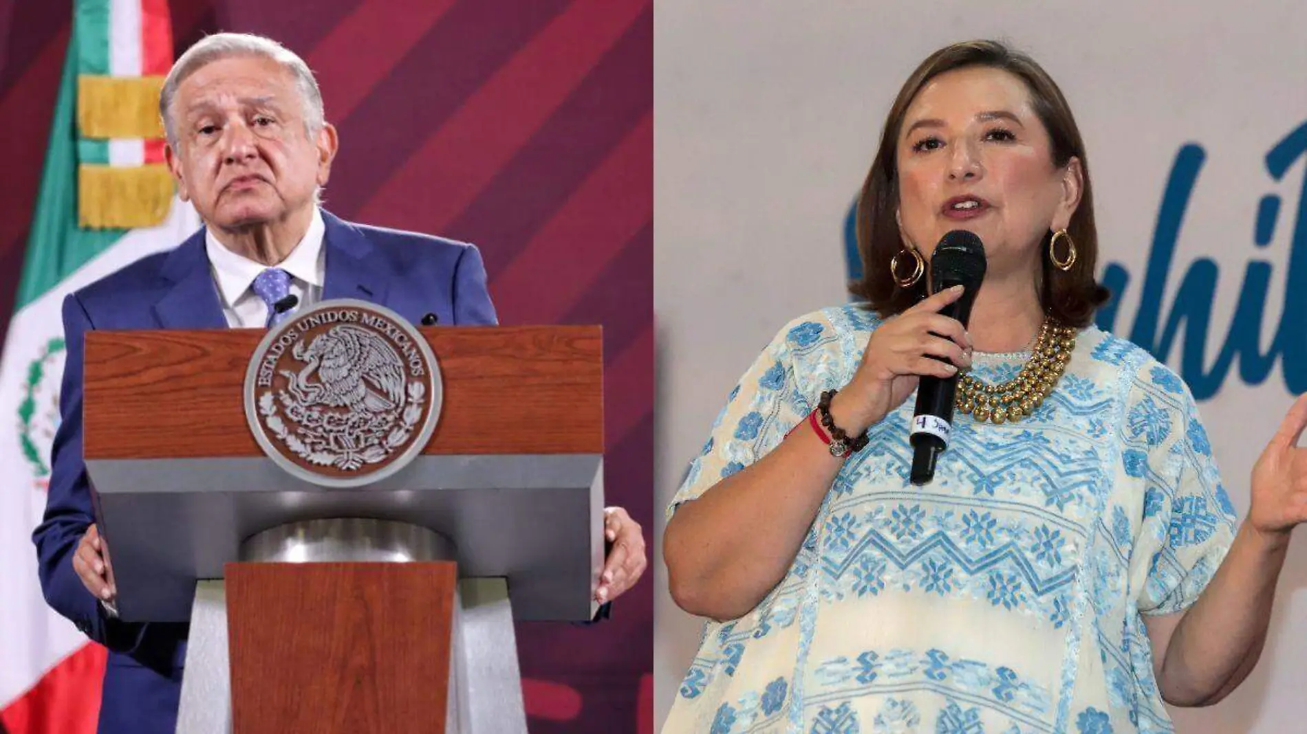 AMLO y Xóchitl Gálvez